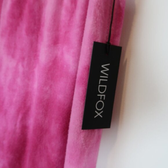 WILDFOX LOVE POTION PINK TIE DYE SWEAT PANTS L - Picture 7 of 7